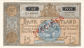 Bank Of Scotland 5 Pound Notes 5 Pounds,  9. 4.1956